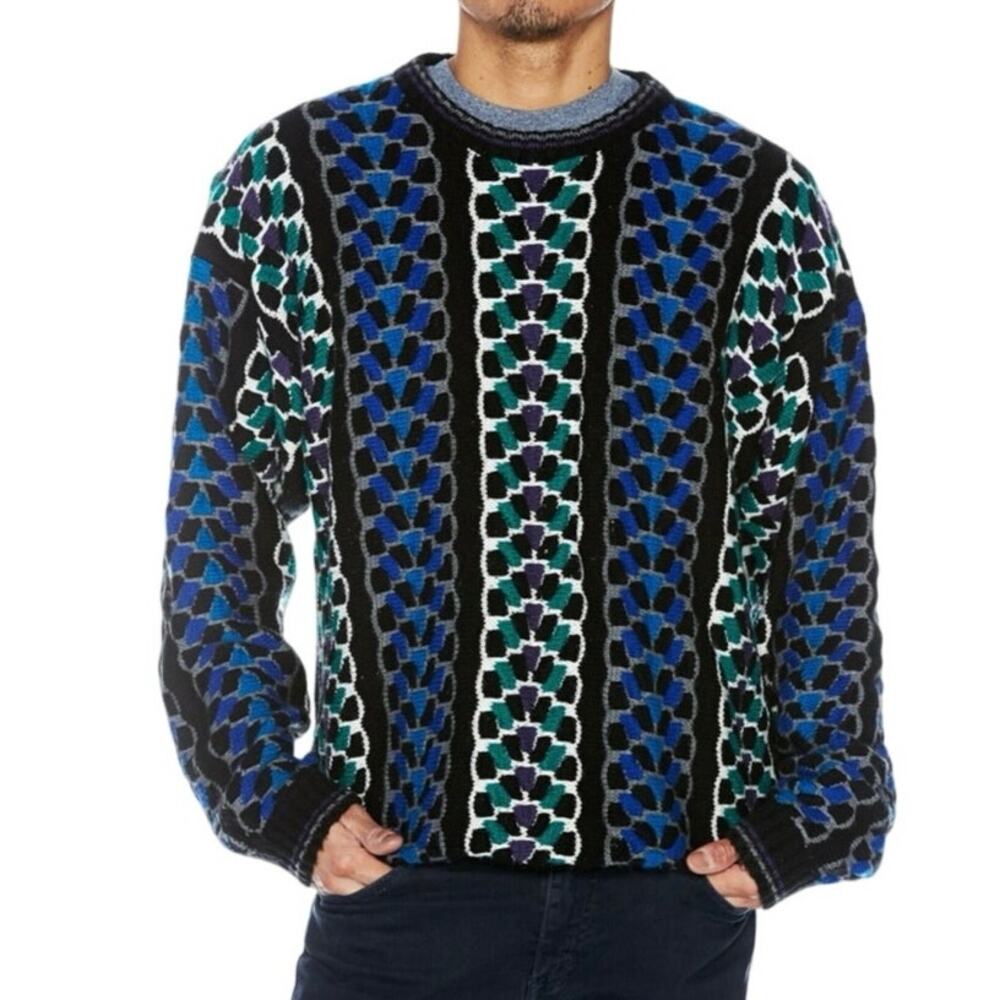 Vtg Concrete‎ Mix Sweater unisex
Adult Large Crewneck 90s Geometric
Multi-Color